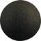 An oval, black surface with a structured appearance.