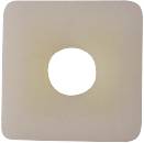 Square, beige paving stone with a central, circular opening.