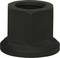 Black hexagonal flange nut, commonly used to secure bolts in technical applications.