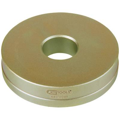 Metal disc with a central hole, stamped with a number and the KS Tools logo. Looks like a component of a tool.
