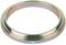 Metal ring with smooth surface and shimmering coating. Suitable for mechanical applications or as a sealing ring.