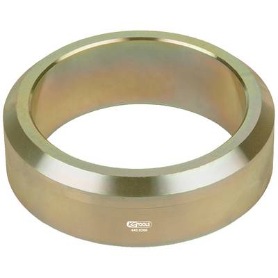 Metal ring with a smooth surface, slight golden hue, engraved with 'KS TOOLS 440.0826'. Used for mechanical applications.