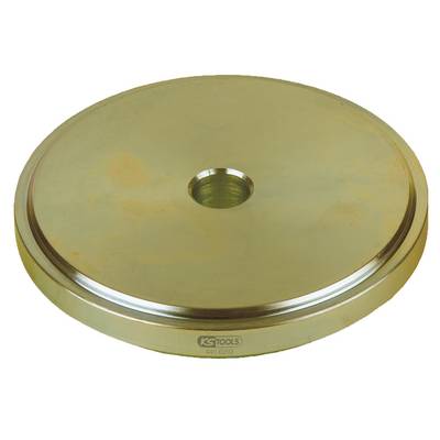 A round, flat metal disc with a central hole and a recognisable manufacturer's name, likely a tool attachment.