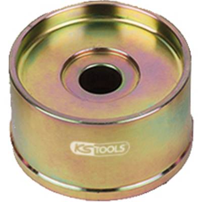 Round, metallic component with a central hole, shiny finish, and the 'KS TOOLS' logo on it.