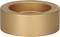 A gold-coloured, round metal ring with a smooth surface.