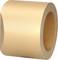 A matte gold, cylindrical ring with a smooth surface and open interior.