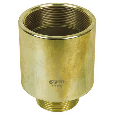 Cylindrical metal adapter with internal and external threading, evidently for tools by 'KS TOOLS', number '440.0407'.
