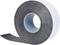 A large roll of black electrical tape with the adhesive surface exposed, ready for use.