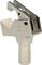 Metal tool part with a knurled handle and a groove-like section at the top.