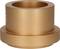 A bronze-coloured metal cylinder with a wide base and hollow centre. Used in technical or industrial applications.