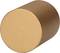 Cylindrical, golden metal magnet at an angle.