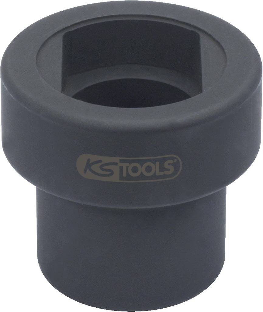 'Black square tool attachment with round outer casing, marked with KS TOOLS.'