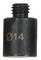 Black cylindrical threaded adapter, marked with 'Ø14'. Used for connecting devices with different diameters.