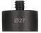 Black metal adapter with thread and 'Ø27' inscription on the side.