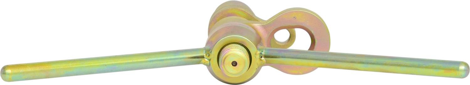 Metal handle with a cylindrical central section, suitable for use as a tool for fastening or tightening screws.