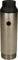 Cylindrical metal component with a black head and threads on both ends, featuring a central hole. Used in hydraulic systems.
