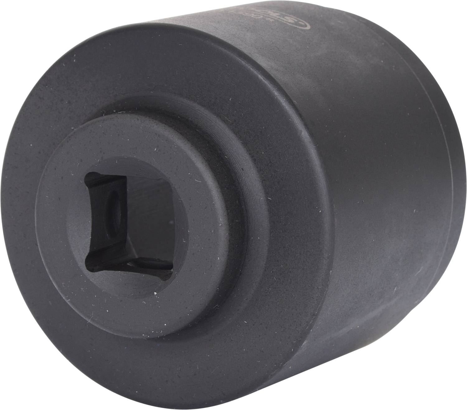 Black cylindrical hex key tool, used for precise tightening of screws and nuts.