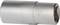 Metal hexagonal socket key for use with spanners or ratchets to secure nuts.
