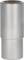 Silver metal tin, cylindrical in shape, smooth and glossy.