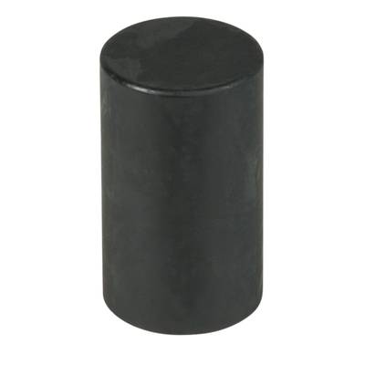 Cylindrical black magnet.