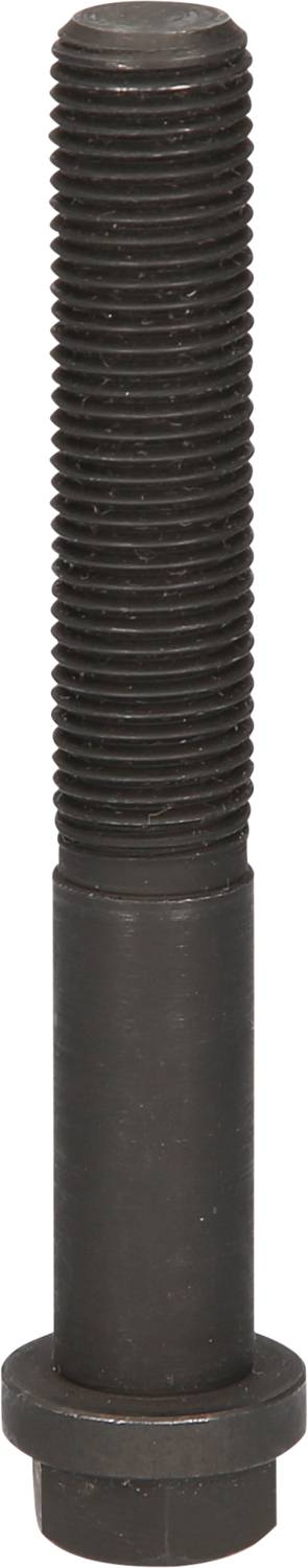 A long black hexagon-headed screw with a continuous thread.