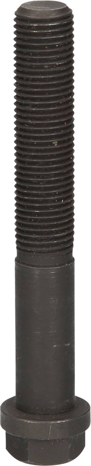 A long, black metal bolt with a threaded shaft and hexagonal head.