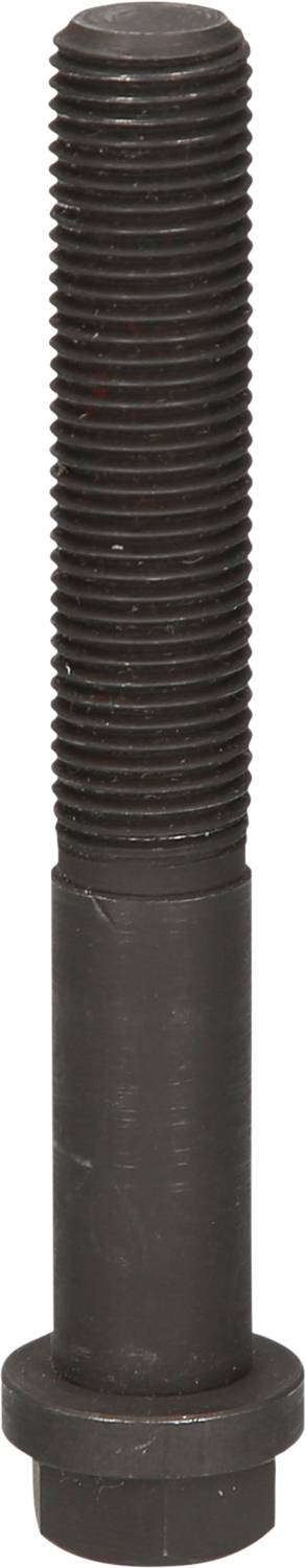 Long, black hexagon-headed threaded bolt. Suitable for fastenings in industrial applications.