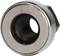 Metallic bearing or wheel hub with a central circular hole and threading, bordered on the side by a silver ring.