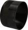 A black metal ring with a smooth surface structure and a matte, ridged texture on one section.