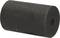 A black, cylindrical rubber buffer with a hole in the centre, shown from the side.