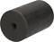 A black cylindrical rubber damper with a small hole in the centre.