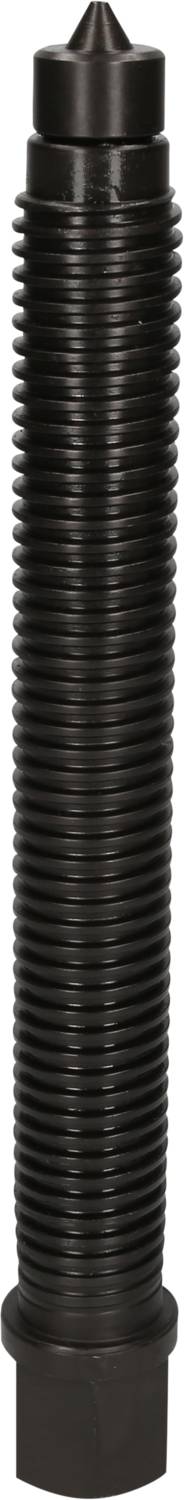 Long, cylindrical metal rod with a narrow, tapered end and broad grooves running along its entire length.