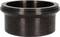 A cylindrical, black metal component with a wide rim. Potentially part of a machine or vehicle mechanism.