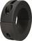 A black, cylindrical clamping ring coupling with a split opening and screw holes for mounting on shafts.