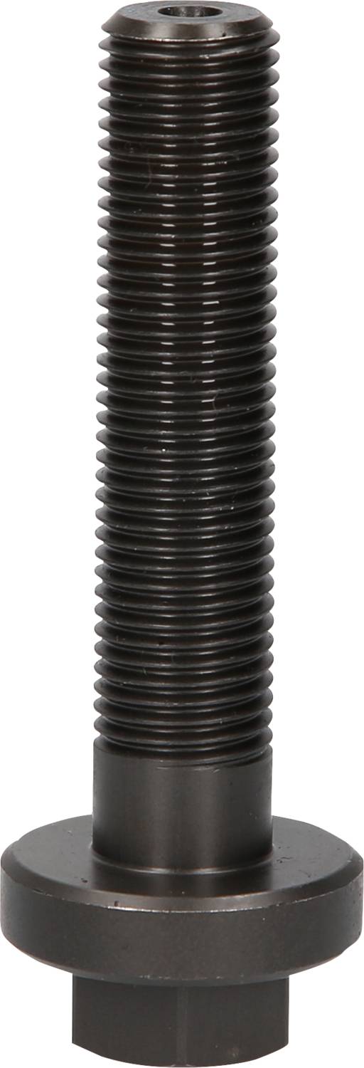 A large black hexagon-headed bolt with thread, used for securing heavy components in machinery or vehicles.