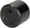 Black metal cylinder with a small hole on its end face, against a white background.