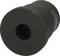 A cylindrical black rubber buffer with a central hole.