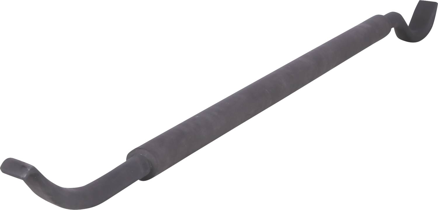 A long metal hook bar with curved ends, used for gripping or moving heavy objects.