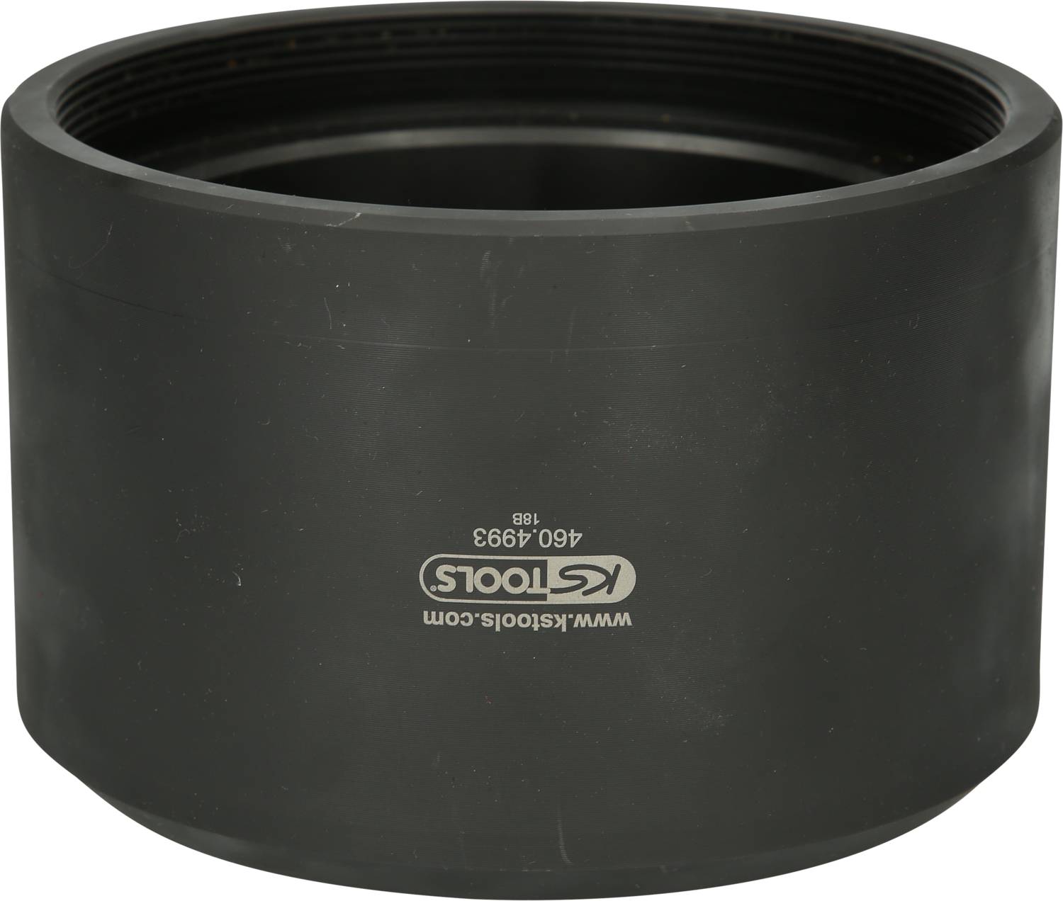 A black cylindrical adapter from KS Tools. A female thread can be seen at the top.