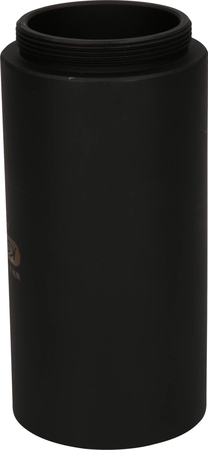 A black, cylindrical container with a screw-top lid.
