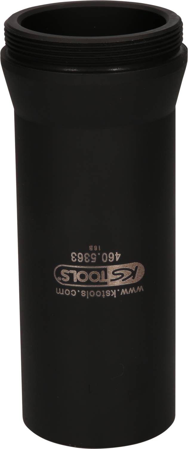 A black cylindrical tool attachment with the inscription 'KS Tools', '460.5313', and a website address.