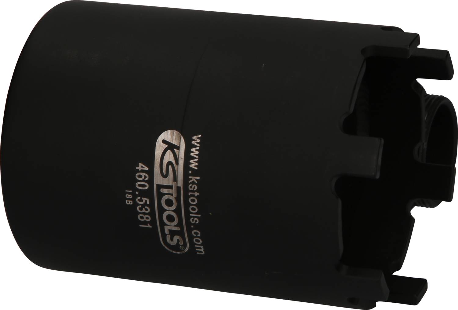 A black socket wrench with the inscription 'KSTools' and the number '460.5381', used for mechanical applications.