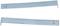 Two curved metal strips arranged one over the other. They are identical in shape and size and appear like tools or components.