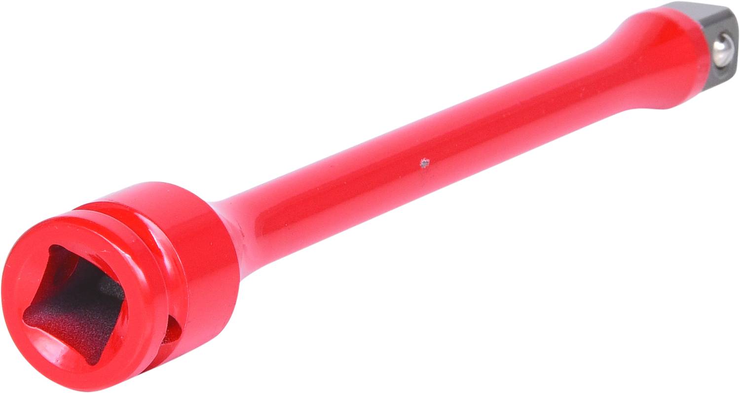 Extension bar for socket wrenches, possibly made of metal, with a square drive for ratchets or similar tools.