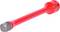 Red extension bar for impact driver with silver tip, used for removing stubborn fasteners.