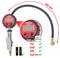 'KS Tools Digital Tyre Pressure Gauge with 500 mm Hose, measures in PSI, BAR, KPA and Kgf/cm², including two AAA batteries.'