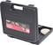 Black tool case with red label. Contains polishing accessories, visible through open lid.