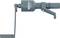 Old mechanical tool with a crank handle, used for tightening or loosening screws and nuts.