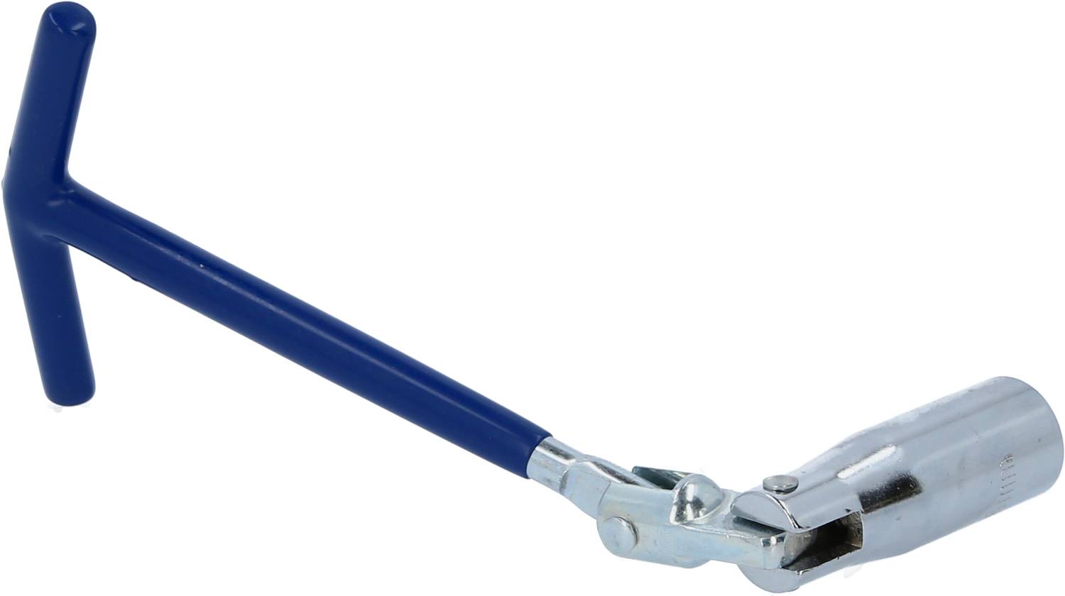 T-handled spanner with a swivel head, used for securing screws and nuts.