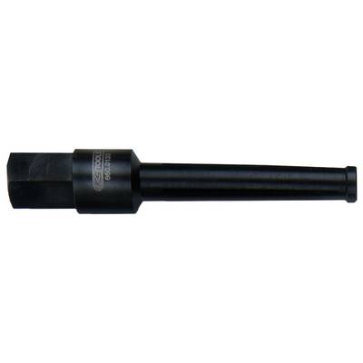 A black tool adapter with a hexagonal end and cylindrical shaft, marked with the inscription 'KS Tools'.